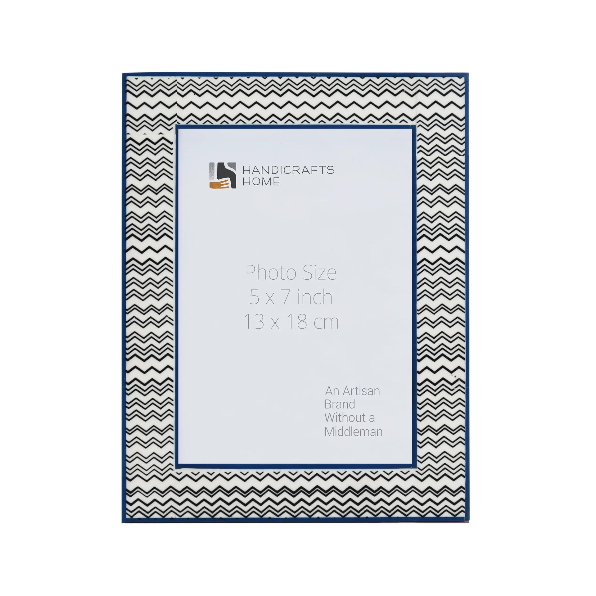 Picture Frames Rhythm Waves Pattern Resin Inlay Collection in 3 Sizes