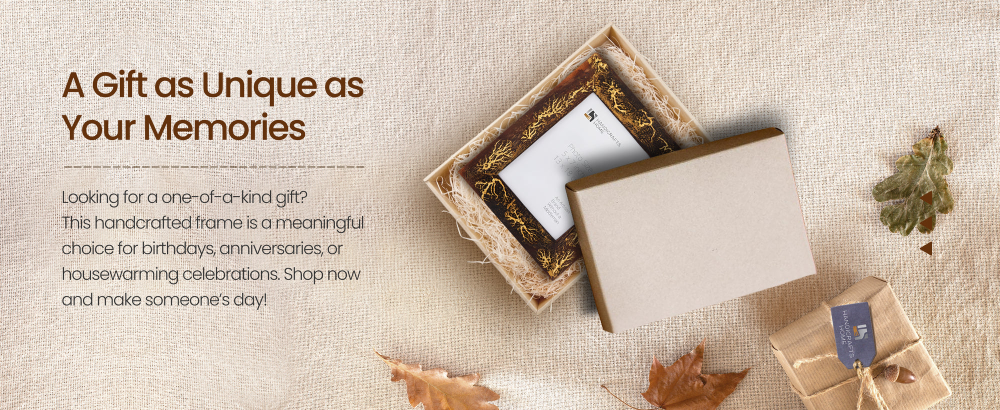 Picture Frames Roots Stem Collection Wood Handmade Brown 5x7