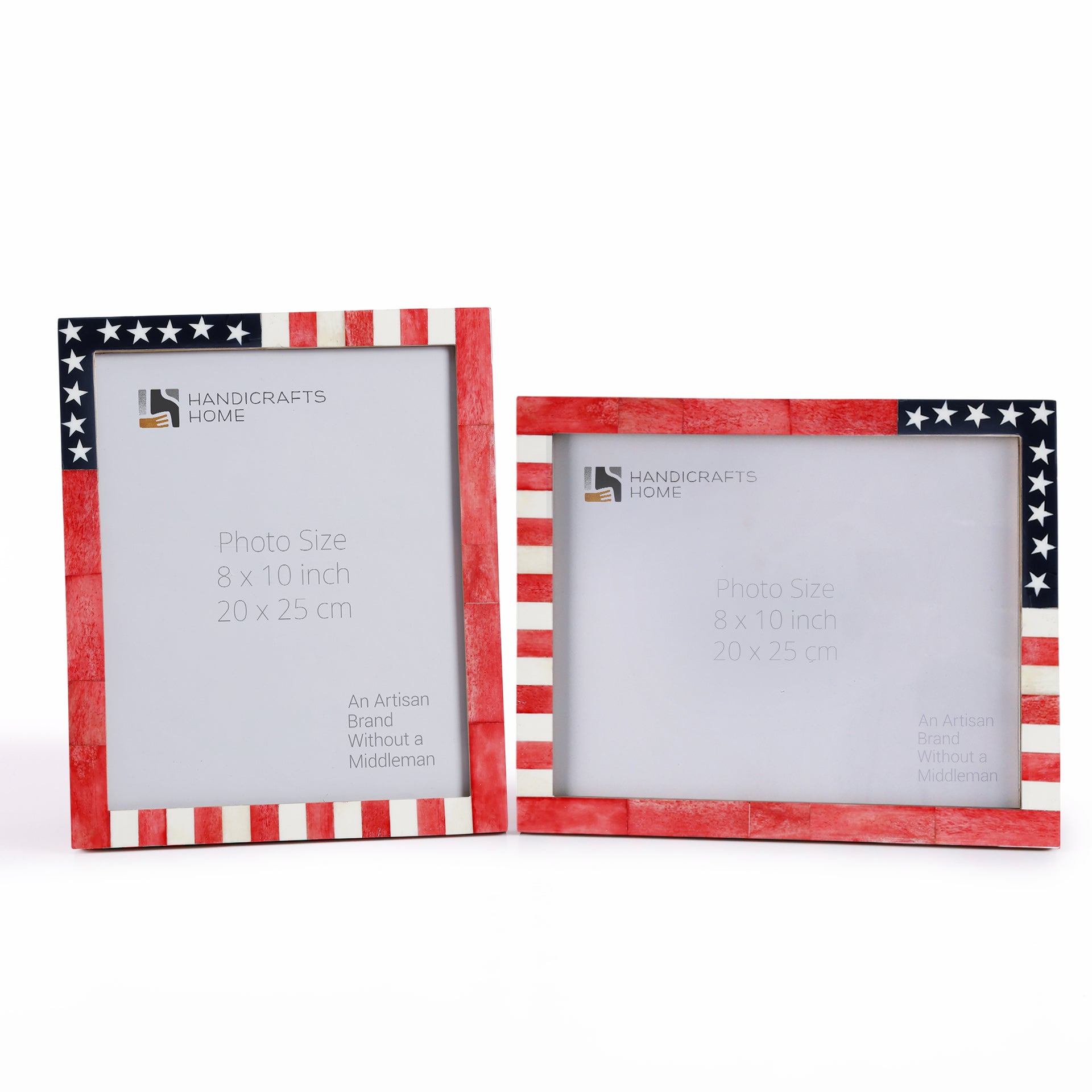 American Flag Manhattan-Patriot Picture Frames Set of 2
