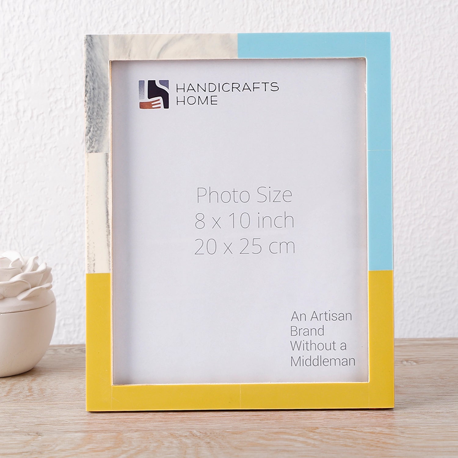 Picture Frames Mondrian Driftwood Pattern Resin Inlay Collection in 3 Sizes, Pack of 2