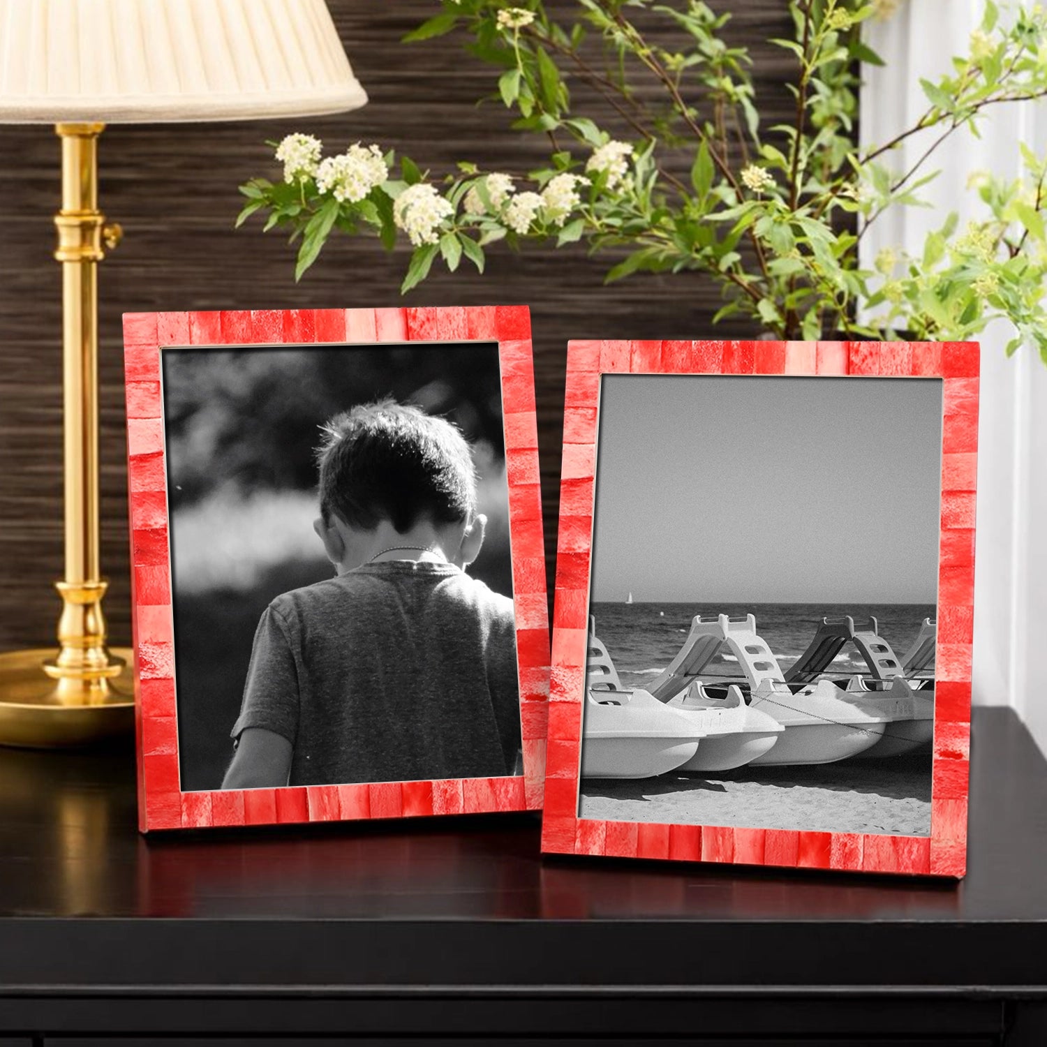 Photo Frame Classic Red Pack of 2 | Handicrafts Home