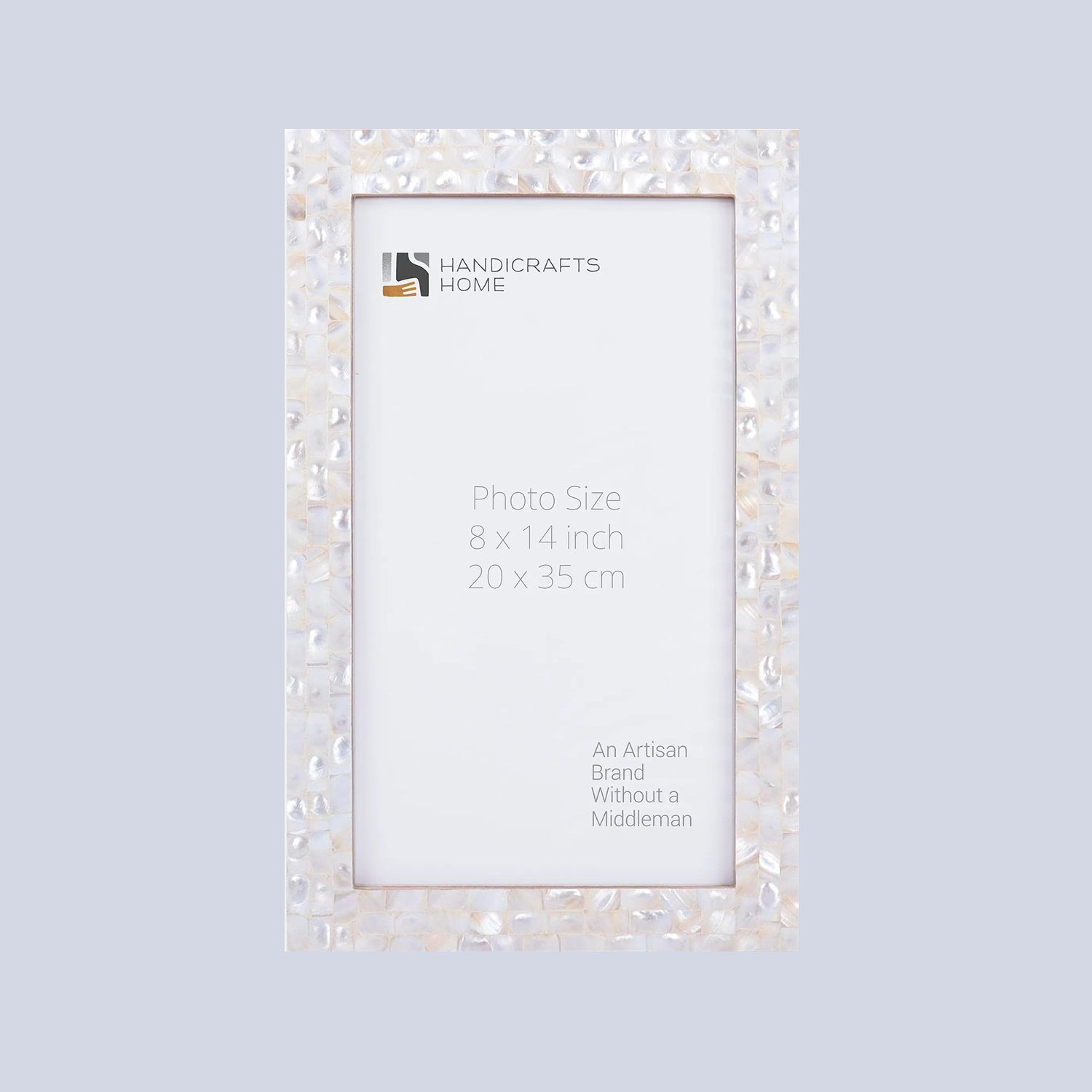 Poster Frames Mother of Pearl Collection in 8x14 Sizes, White