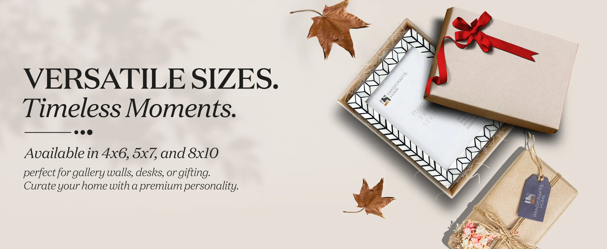 Picture Frames Artic Horizon Bone & Resin Inlay Collection in 3 Sizes