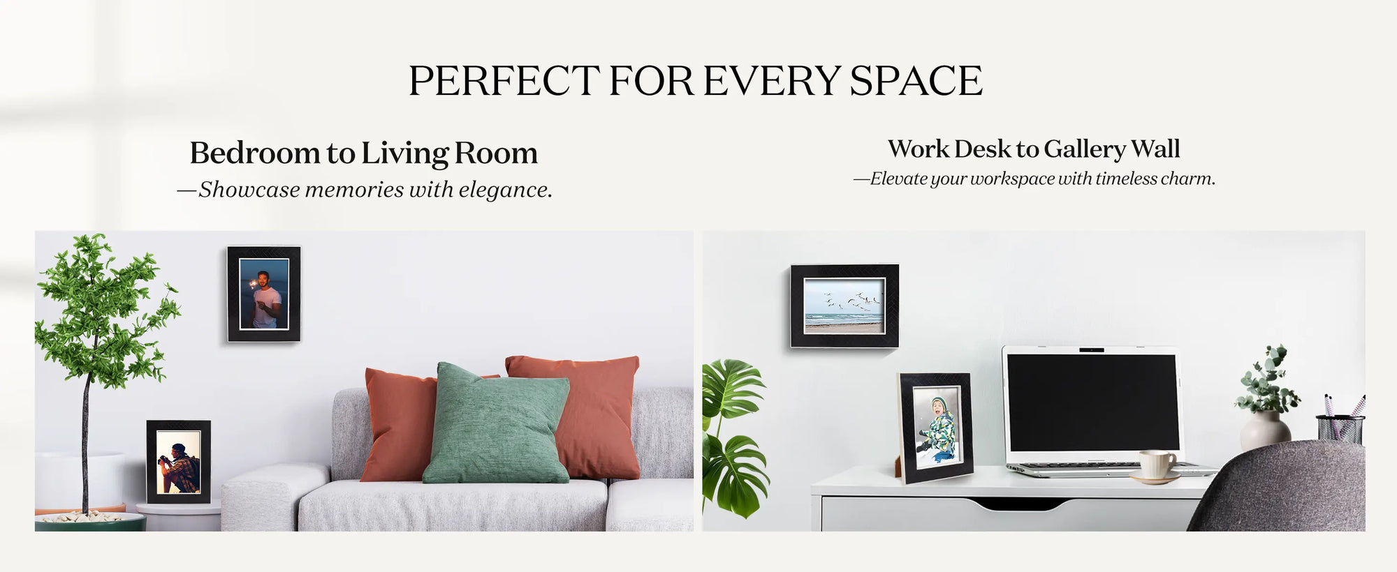 Black & White Resin Inlay Chevron Picture Frame - 4x6 & 5x7