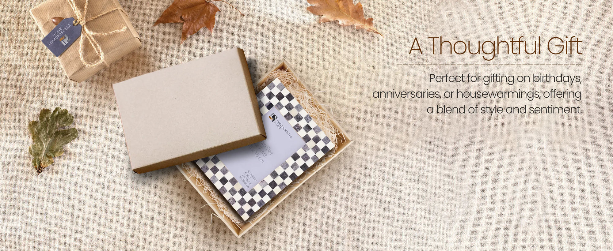 Picture Frames Checkered Pattern Bone Inlay Collection in 27 Sizes