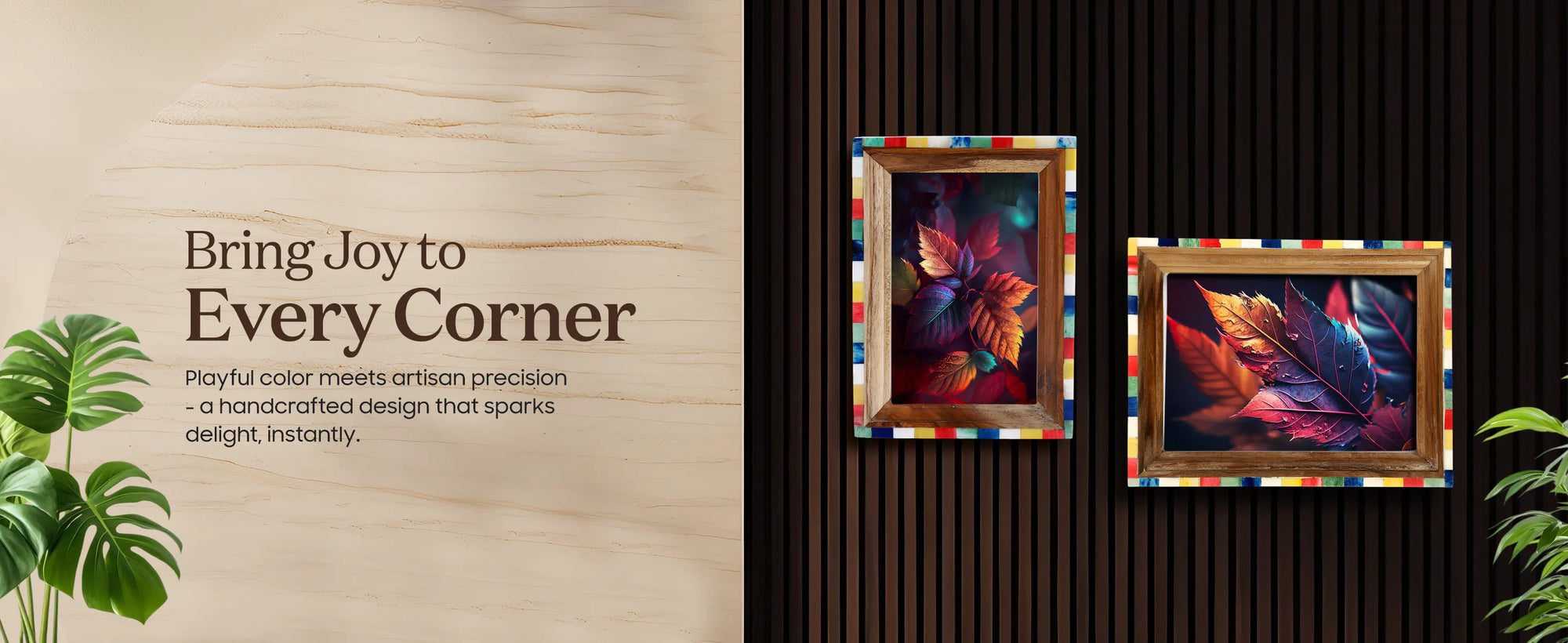 Picture Frame Fairground Circus Collection wood , bone inlay  Multi-Color – 4x6 & 5x7