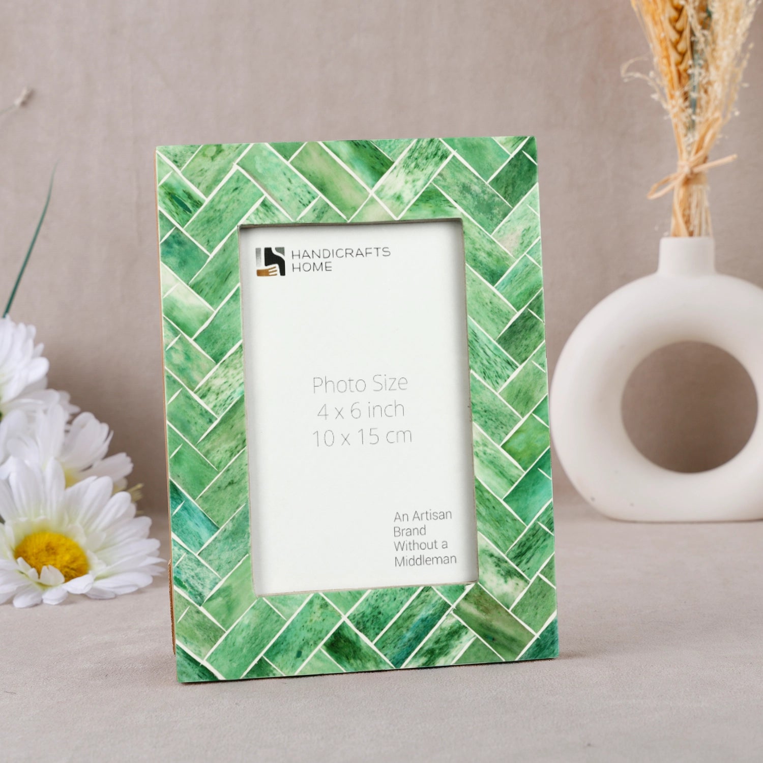 Picture Frames Nature Inspired Bone Inlay Collection in 4x6