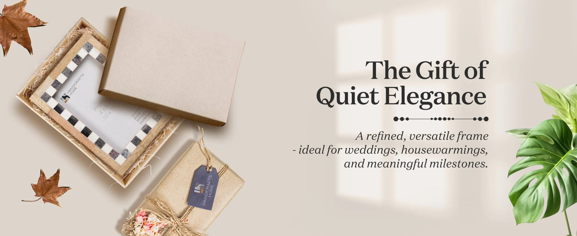 Checkered Bone Inlay Picture Frame, Grey & White