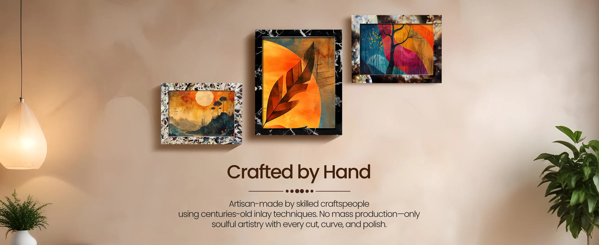 Picture Frame Rare Earth Marble Collection Resin Inlay Black – 3 Sizes