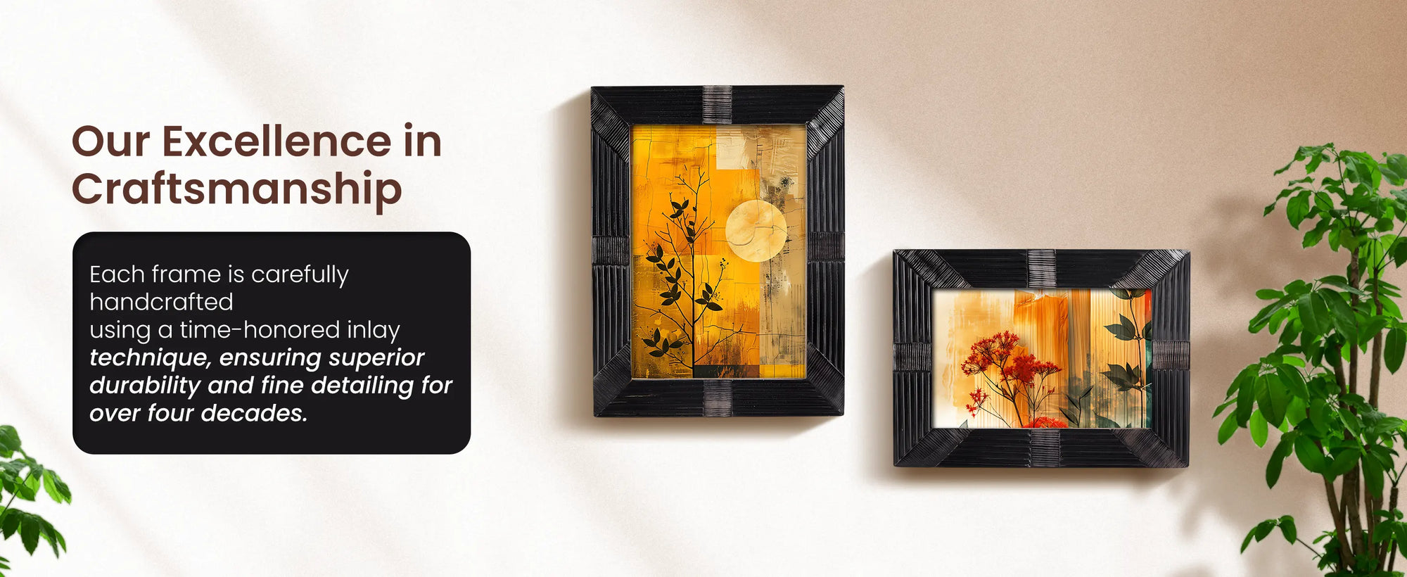 Horn Inlay Shagrin Picture Photo Frames Black, 4x6 5x7