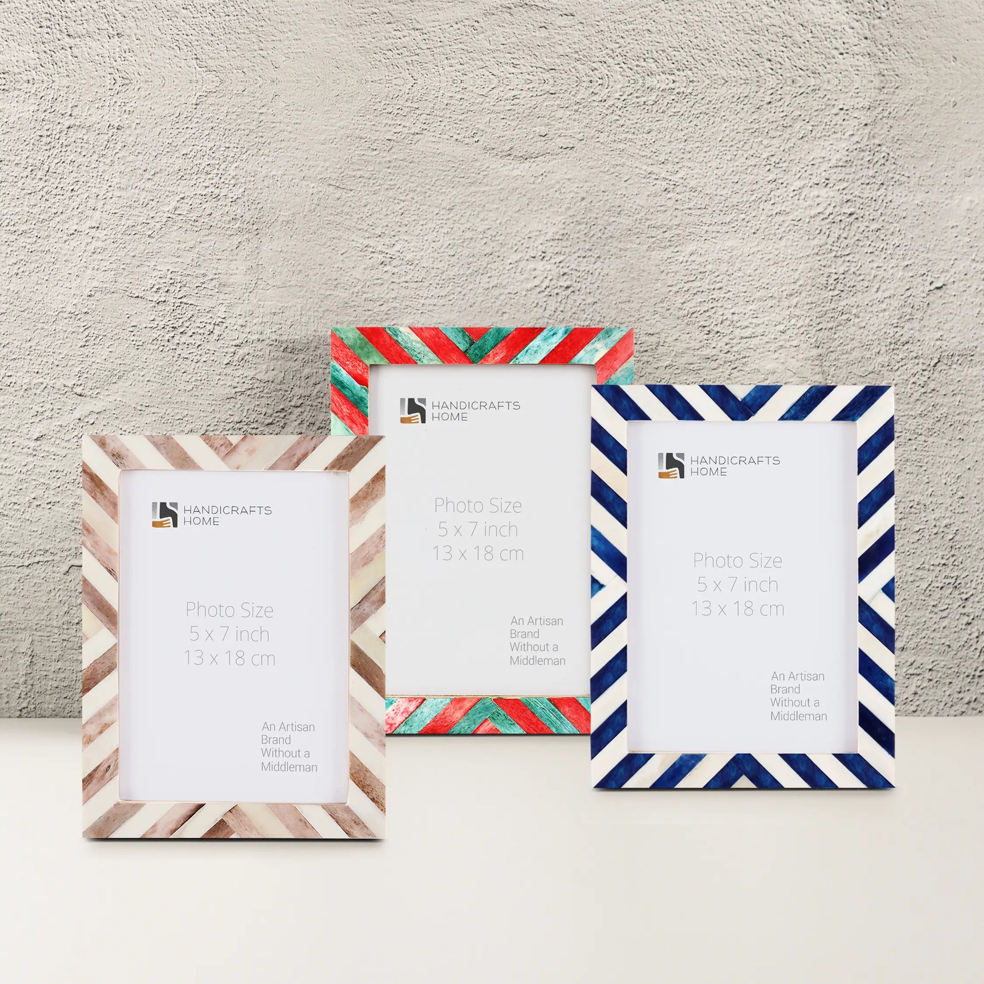 Bright Ideas Collection Picture Frames Combo Pack of 3 - 5x7