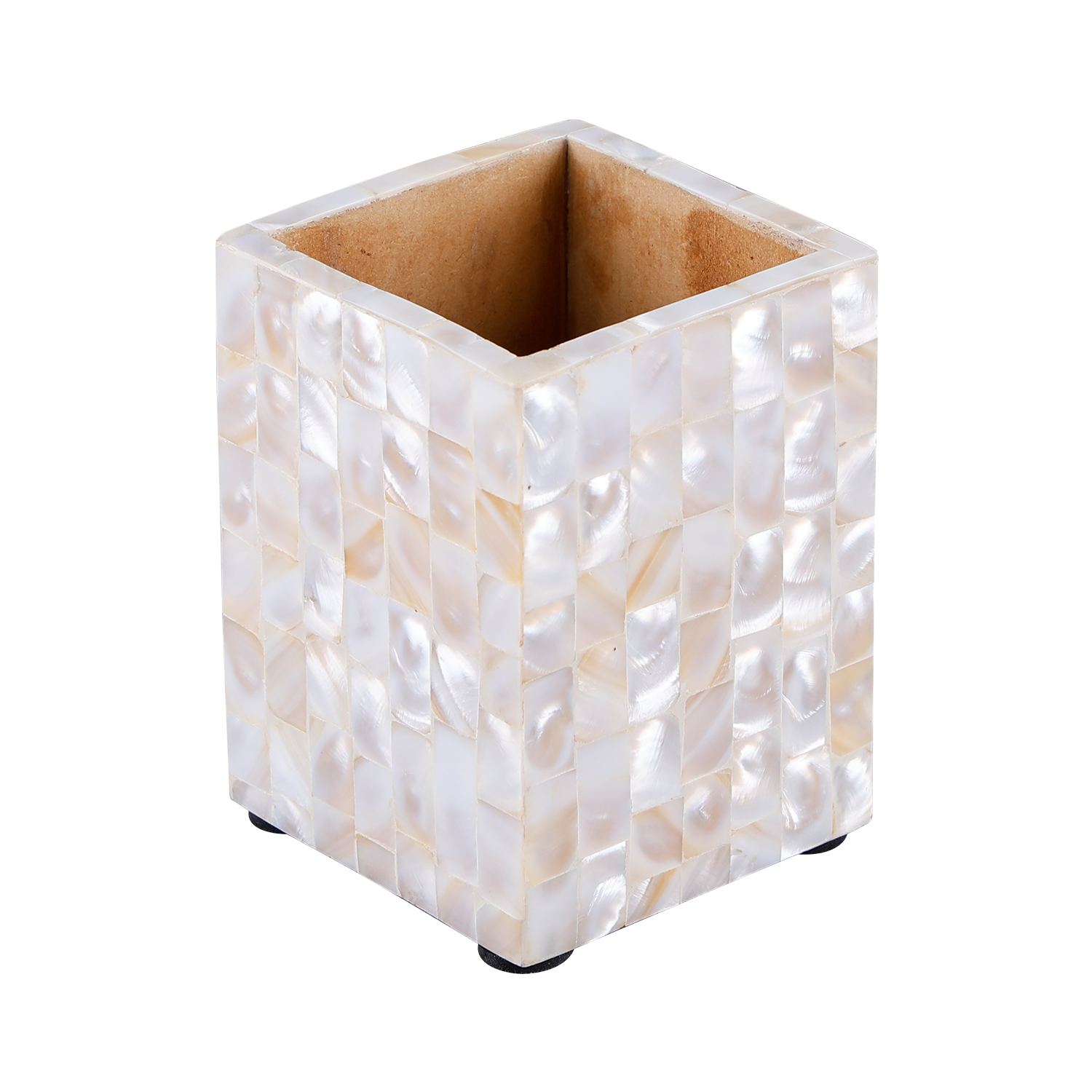 3x4 Pen Holder Mother of Pearl-White