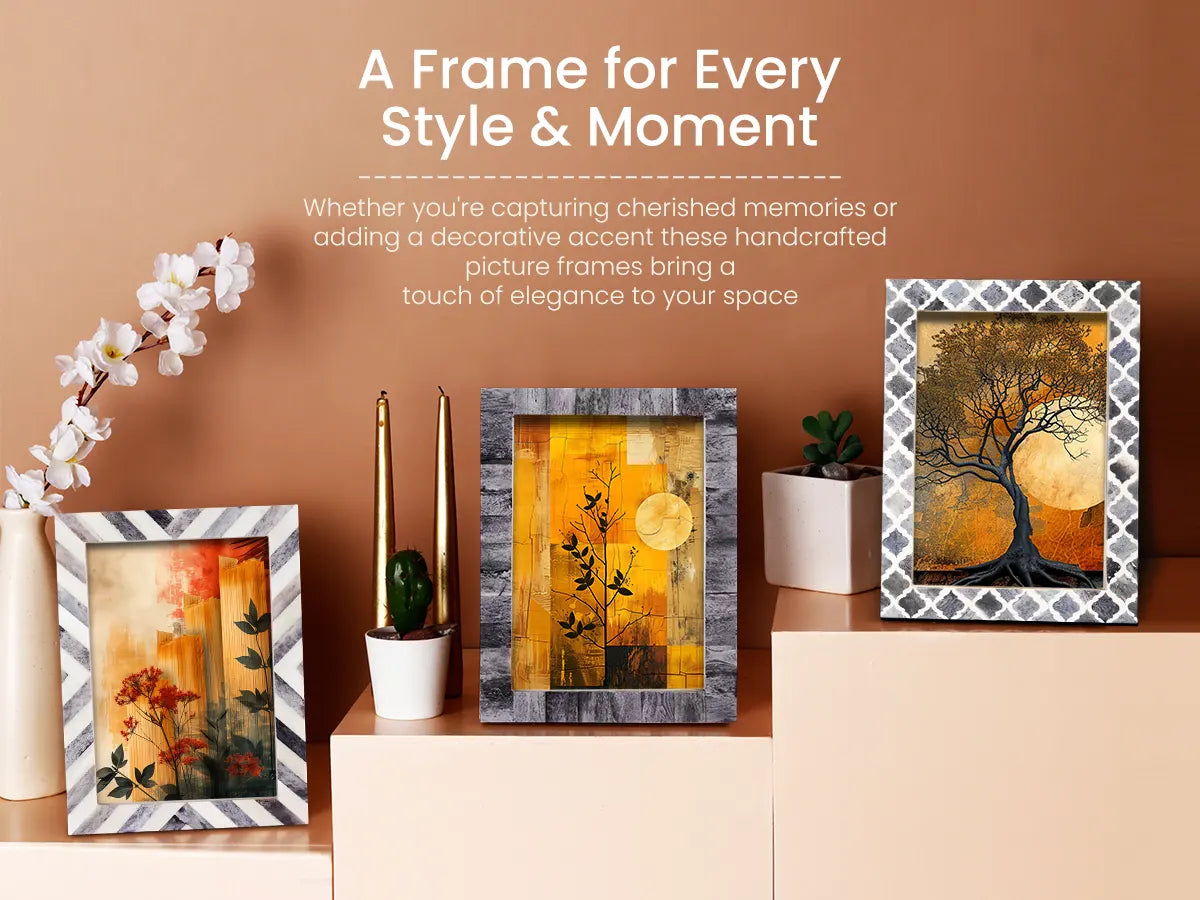 5x7 Picture Frames Combo Pack of 3- Jingle Bell Inspired Collection