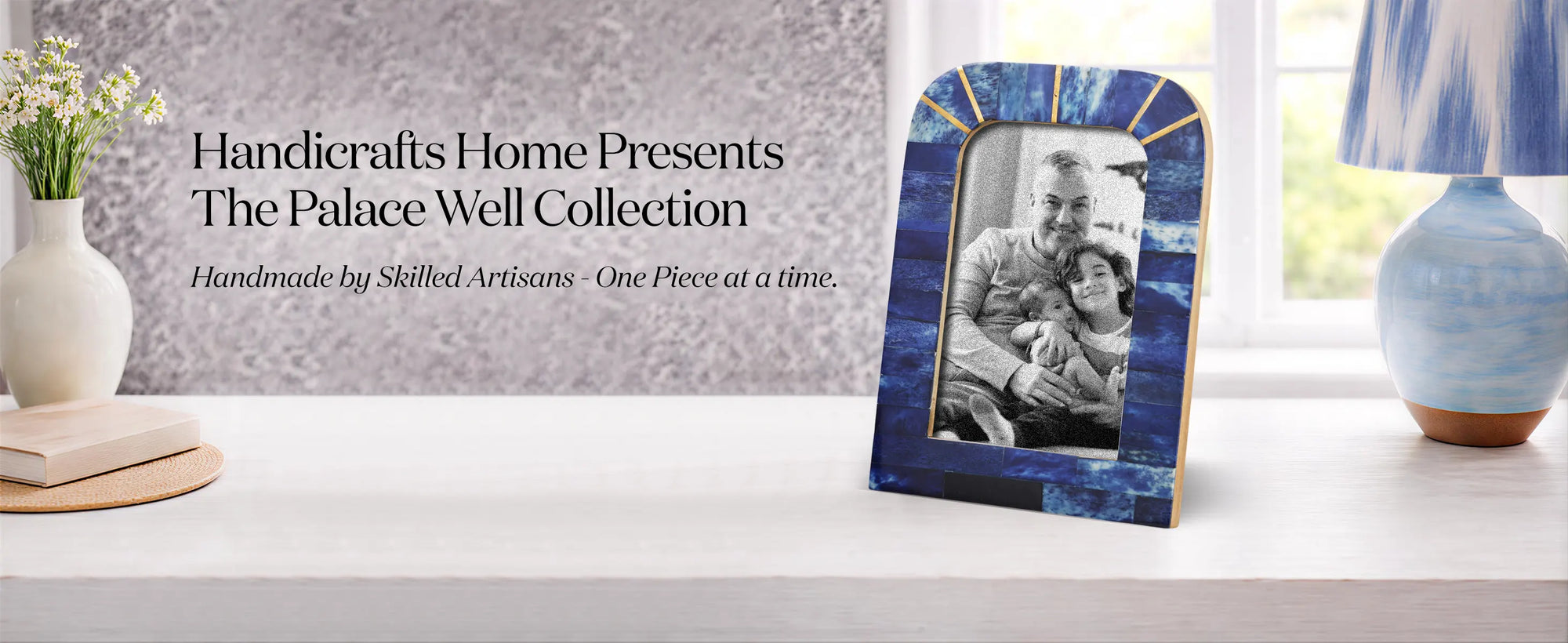 Picture Frames Palace Well Pattern Bone Inlay Collection in 2 Sizes