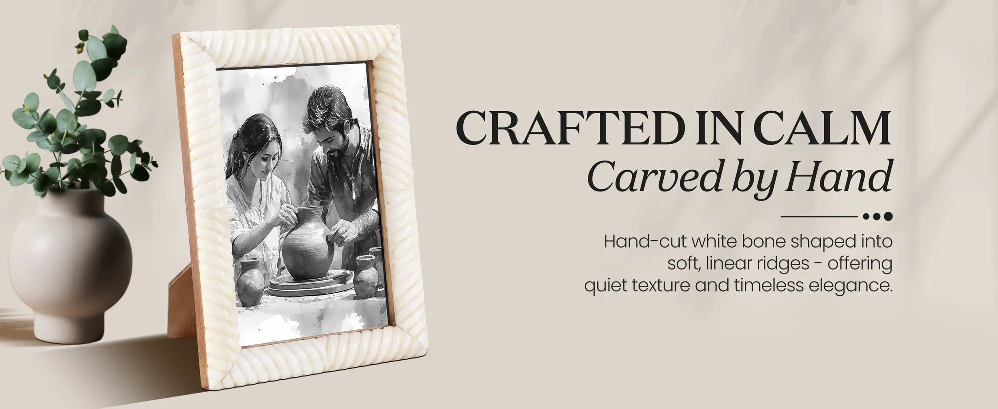 Picture Frames Sea Siren Ligeia Pattern Bone Inlay Collection in 2 Sizes