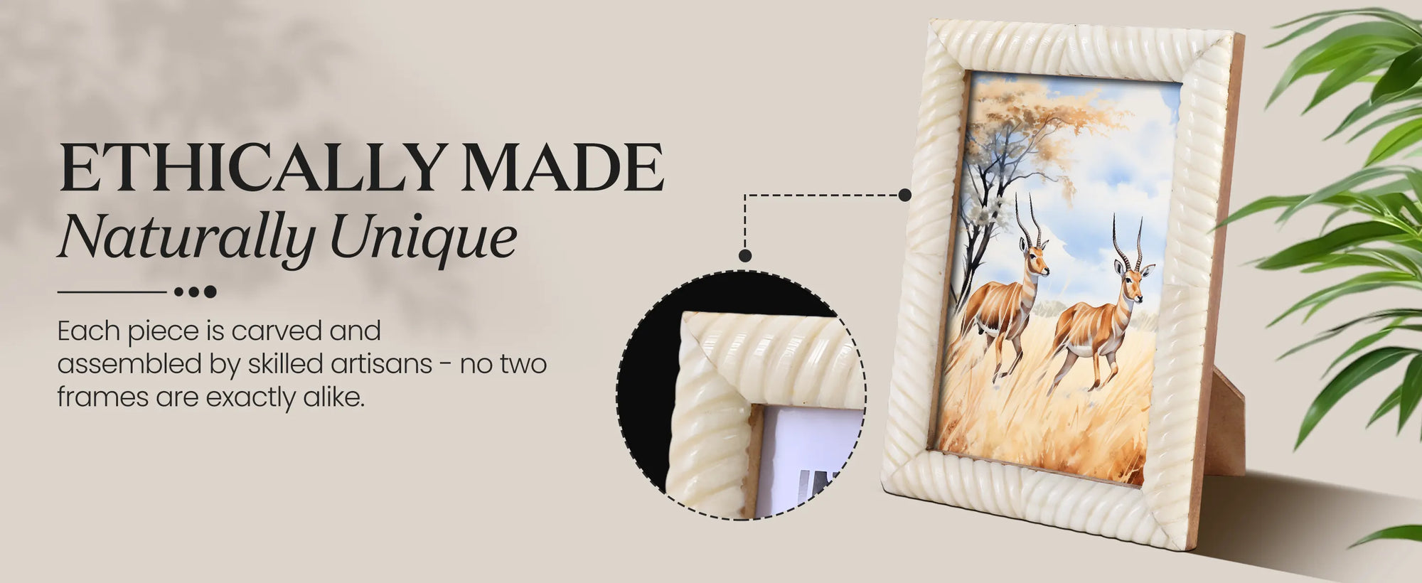 Picture Frames Sea Siren Ligeia Pattern Bone Inlay Collection in 2 Sizes