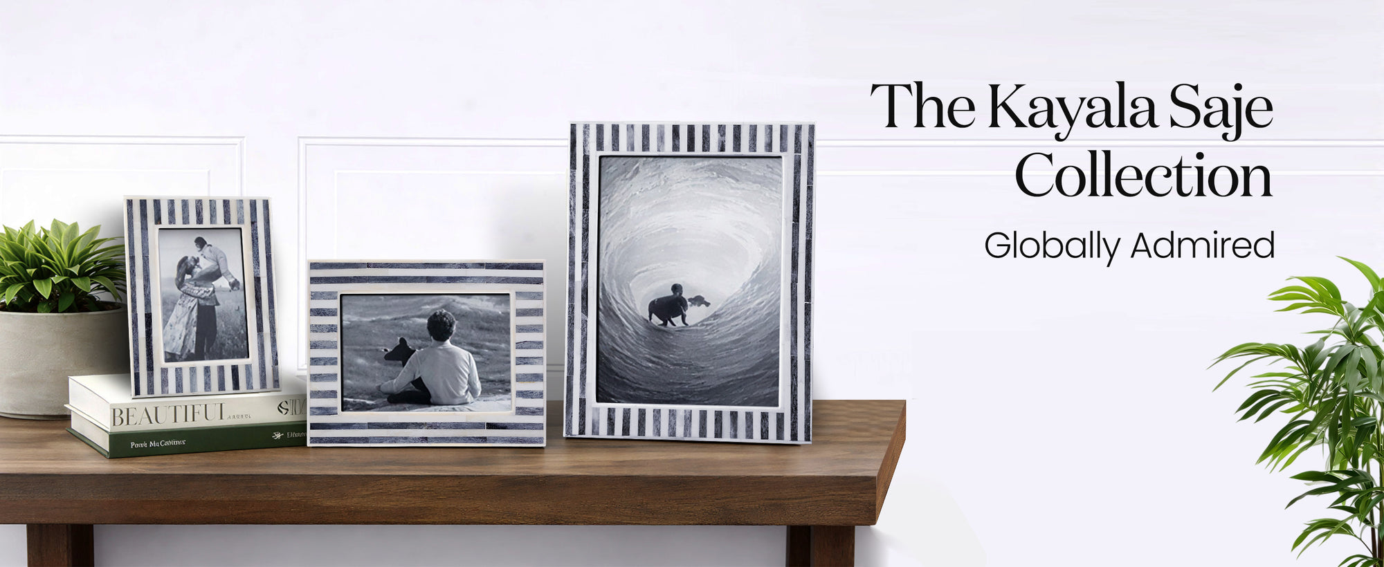 Picture Frames Kayala Saje Bone Inlay Collection in 3 Sizes