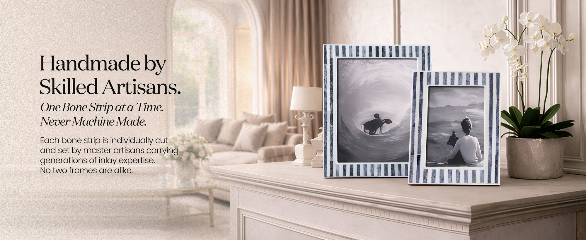 Picture Frames Kayala Saje Bone Inlay Collection in 3 Sizes