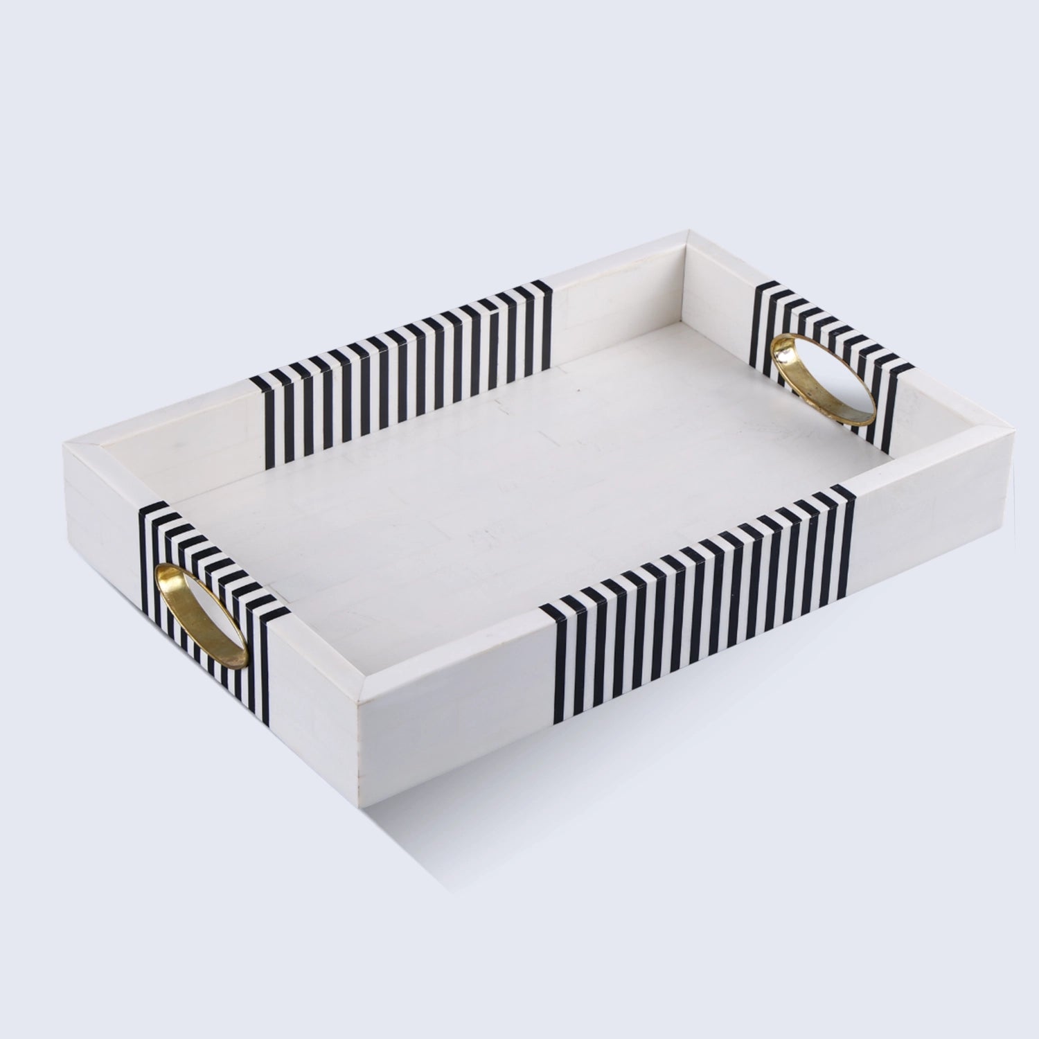 Decorative Tray Optique Reflect Pattern Resin Inlay Collection in 11x17