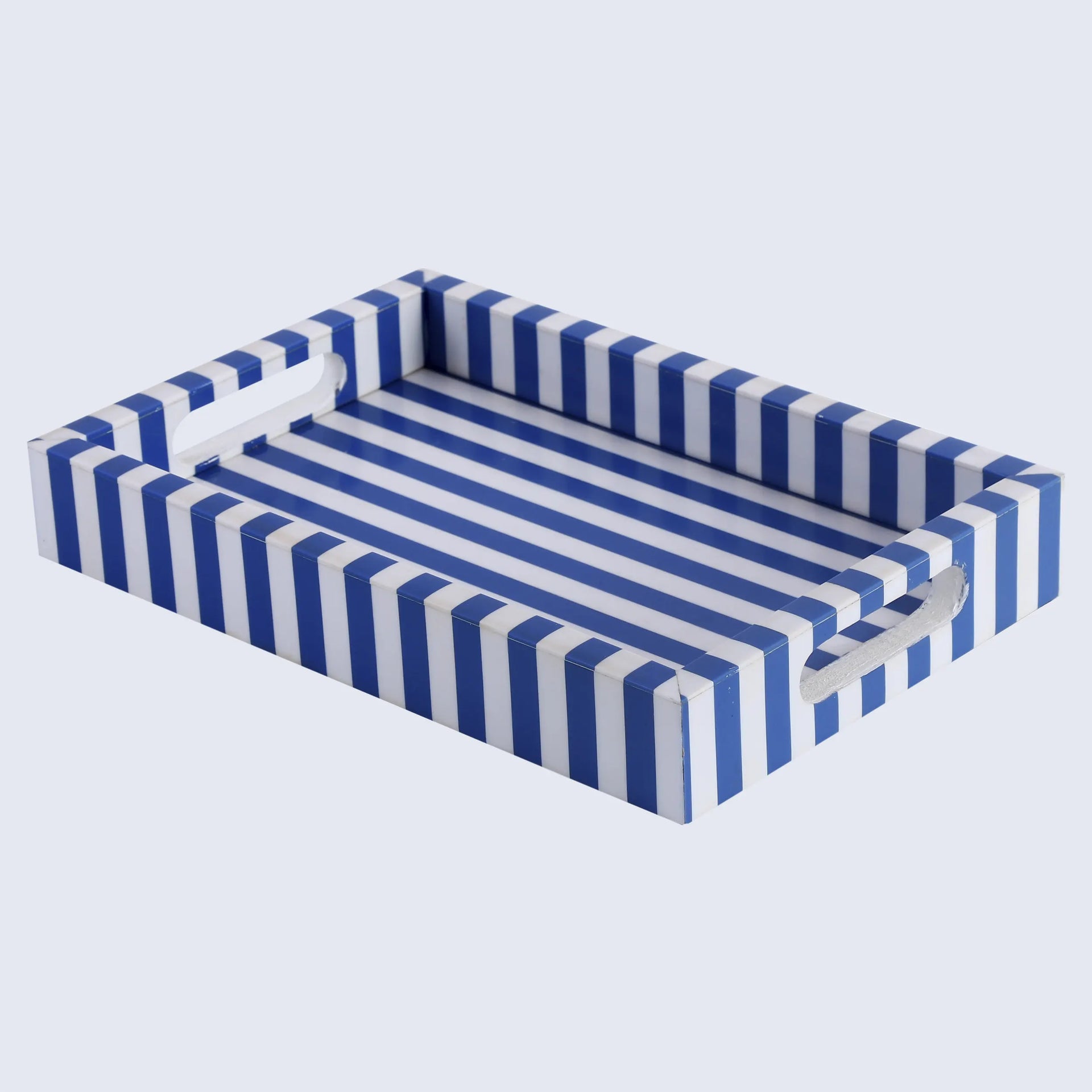 Decorative Trays Riviera Elance Pattern Wood & Resin Inlay Collection in 12x8