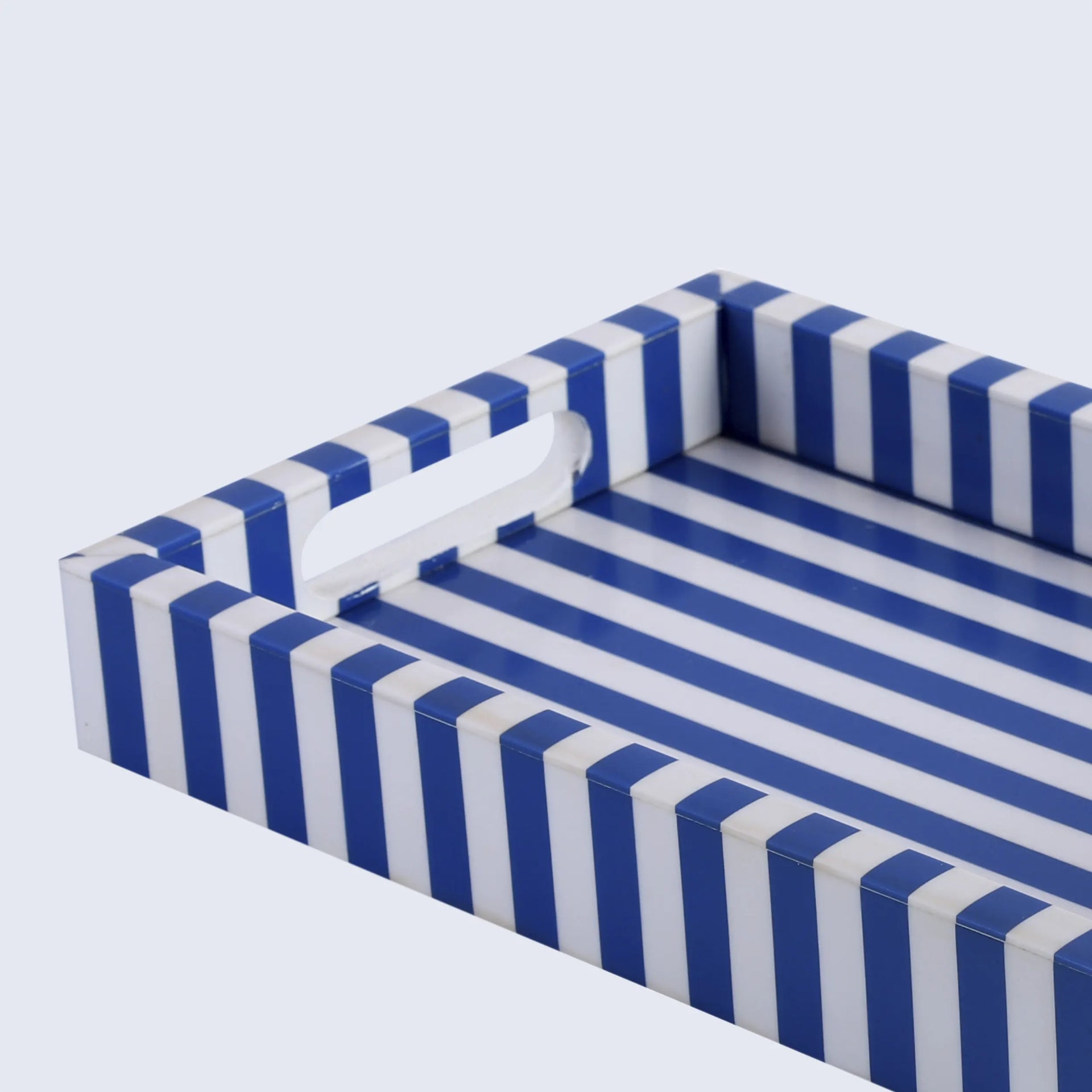 Decorative Trays Riviera Elance Pattern Wood & Resin Inlay Collection in 12x8