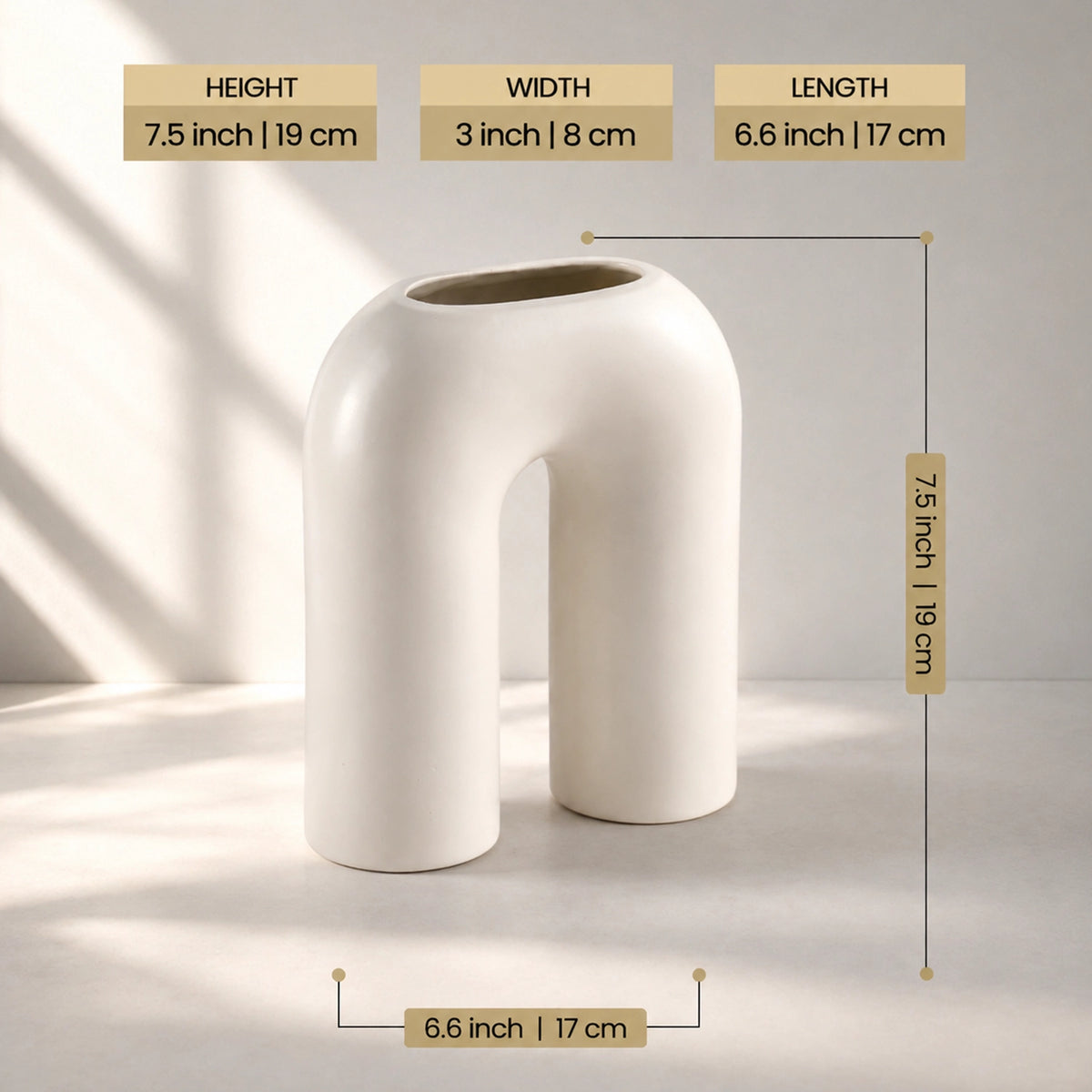 Ceramic Vase For Flowers  White Flower Vase Arcform