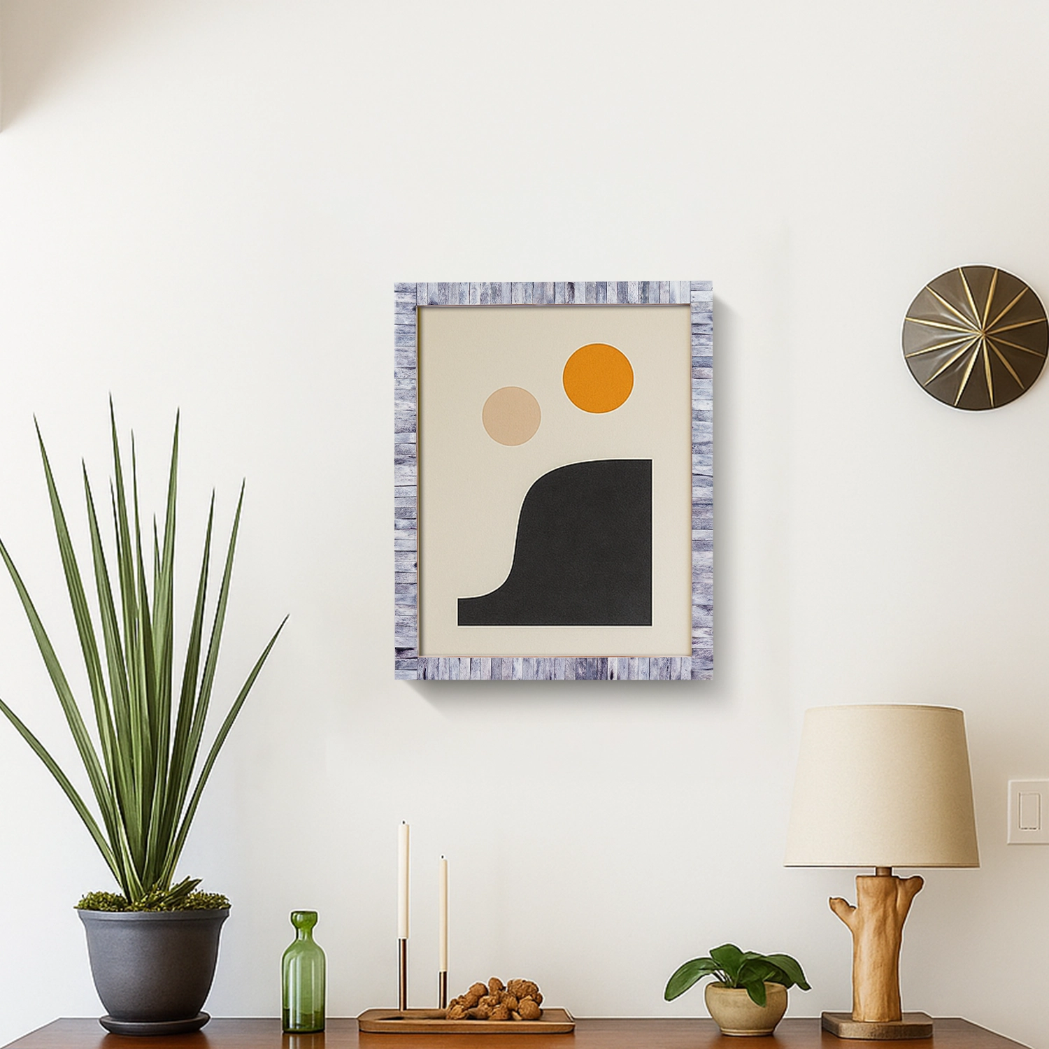 Picture Frames Classic Pattern Bone Inlay Collection in 27 Sizes, Grey