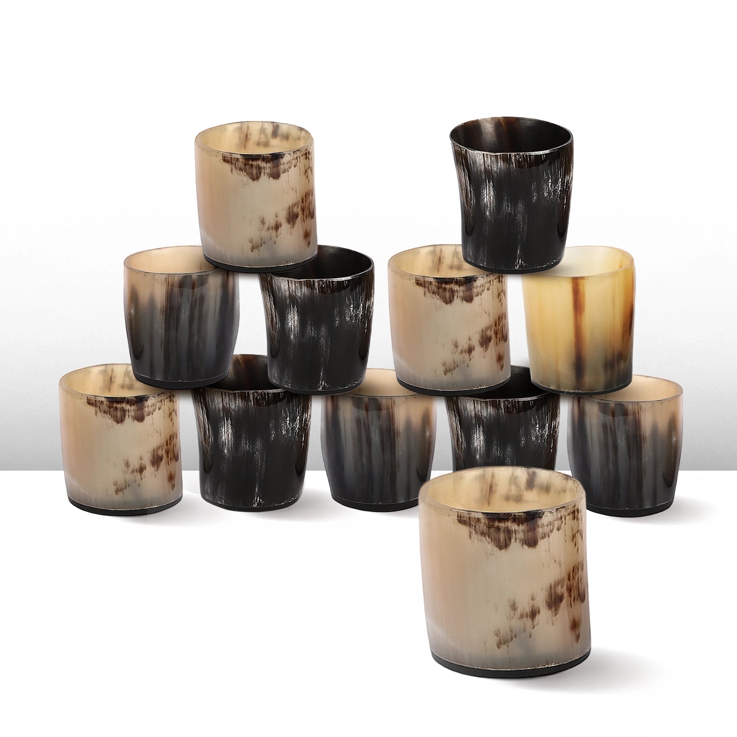 Buffalo Horn Whiskey Shot Glasses 6.5 oz - (Pack of 12)