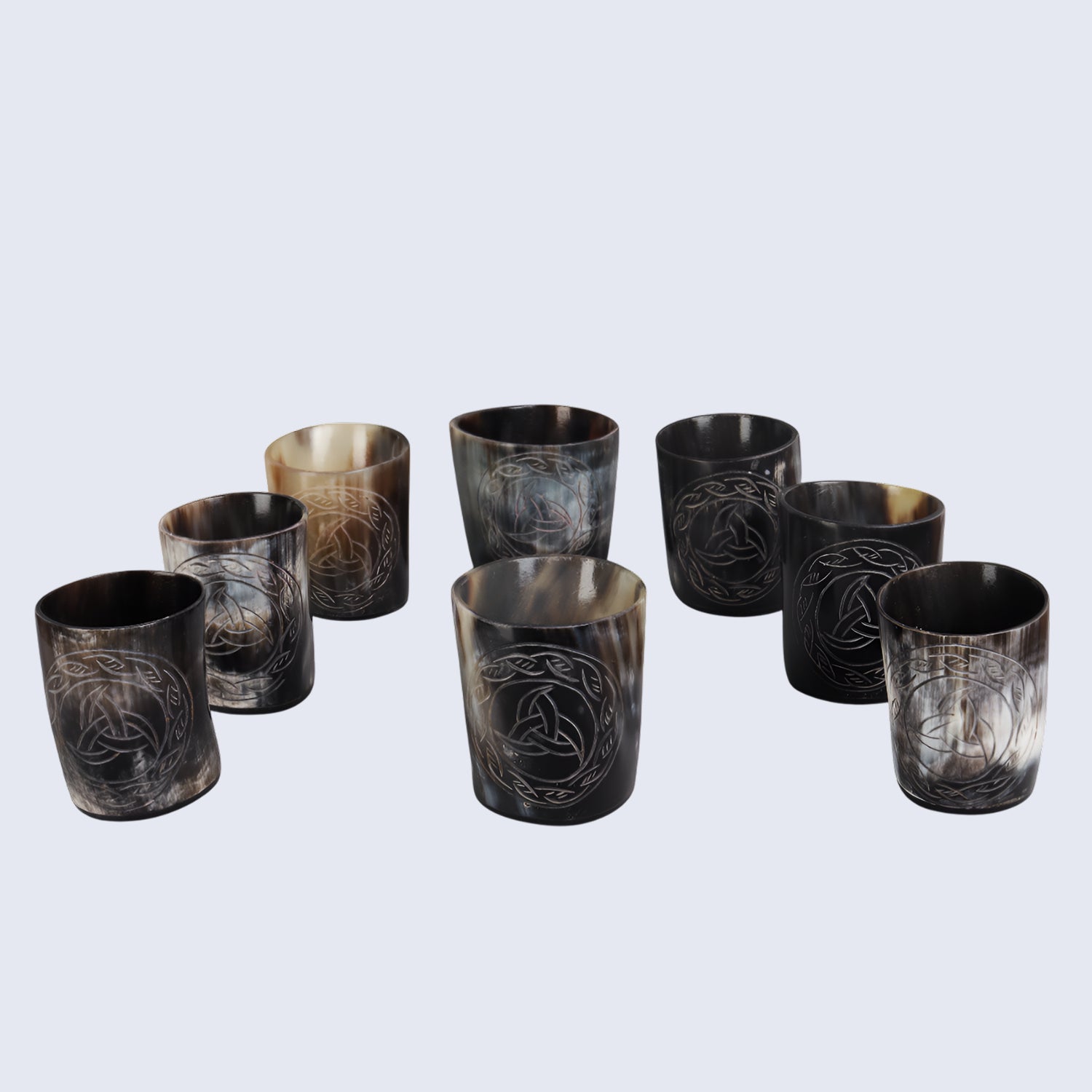 Horn Whiskey Shot Glasses Pack (4,8 & 12) – Hold Up to 6.5oz, Eternal