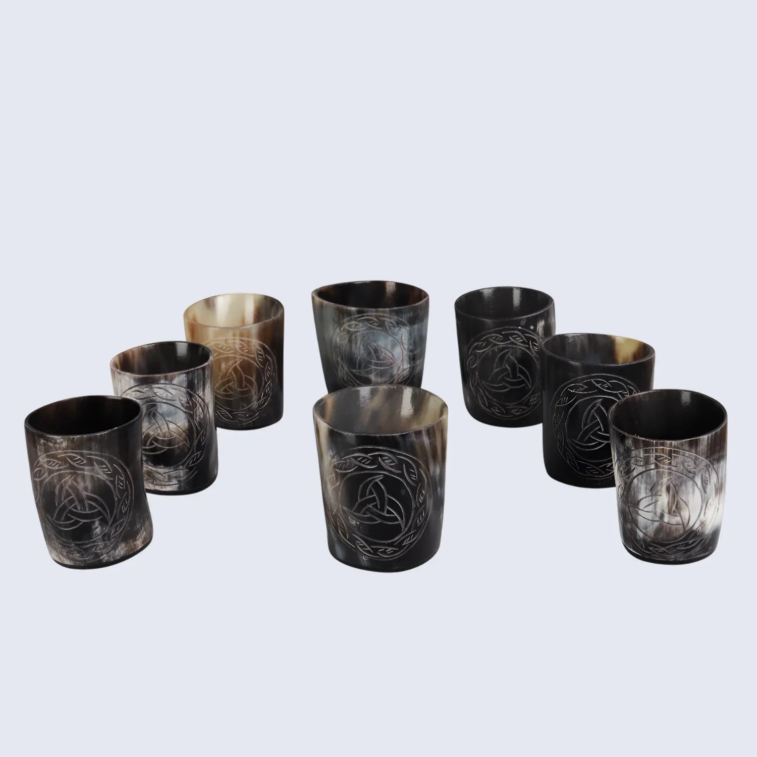 Horn Whiskey Shot Glasses Pack (4,8 & 12) – Hold Up to 6.5oz, Eternal