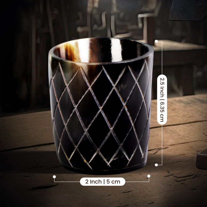 Size Chart for Horn Whiskey Shot Glasses Pack (4,8 & 12) – Hold Up to 6.5oz, Crisscross