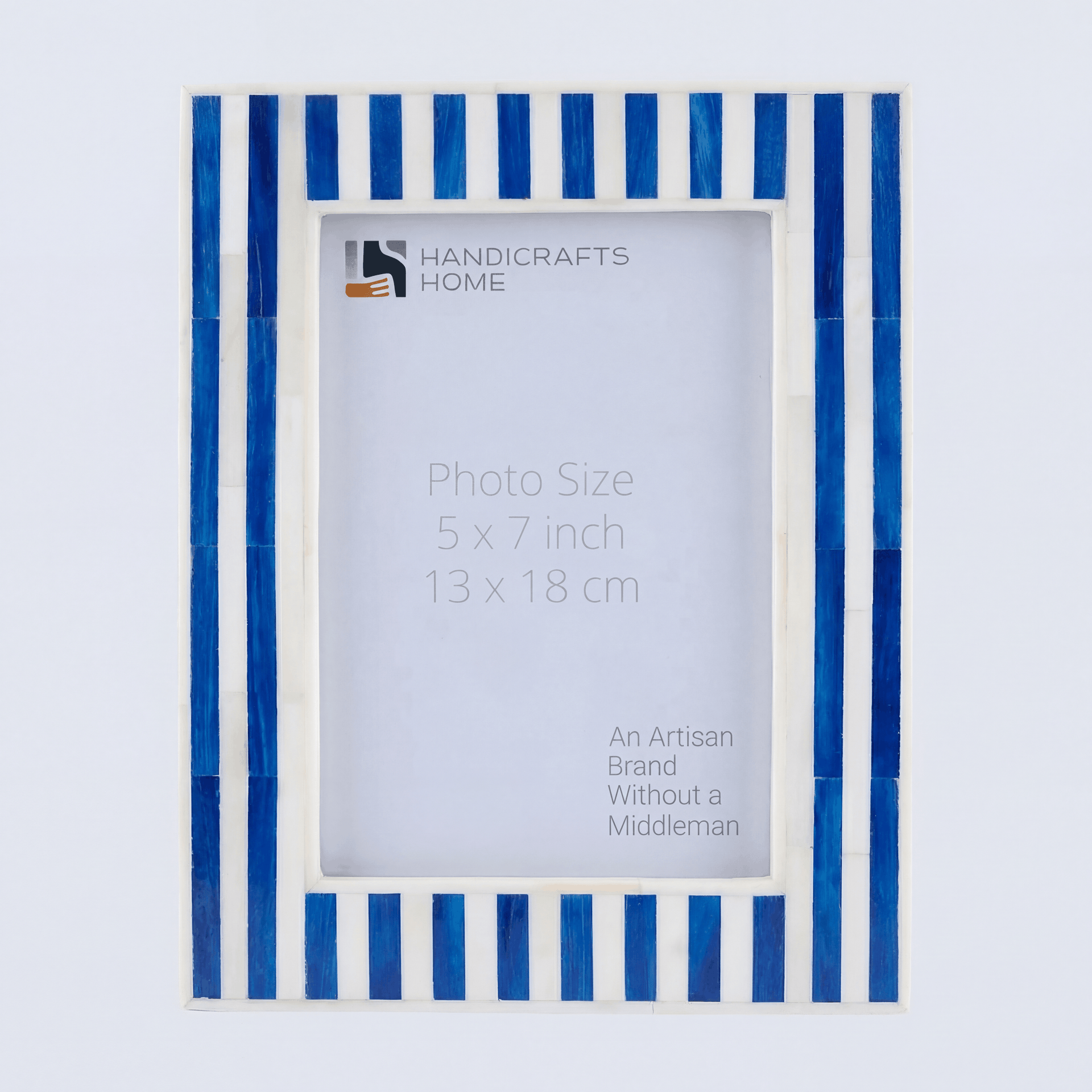 Pre-Order Picture Frame Kayala Civit Bone Inlay Collection, Blue-White, 3 Sizes