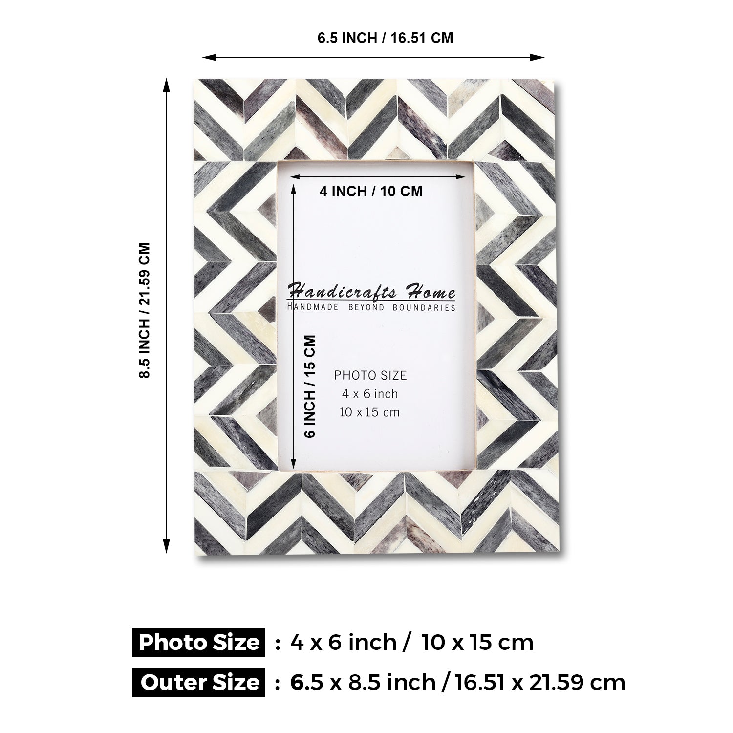 Chevron Printable Frame Black And White Chevron Frame