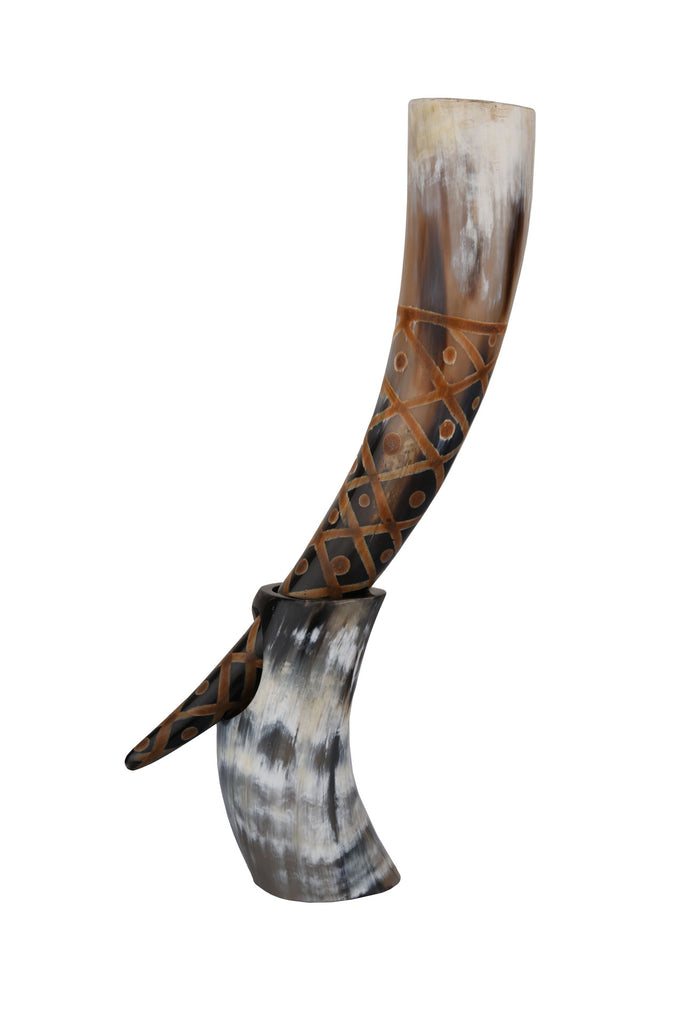 Real viking drinking horn by handicrafts home